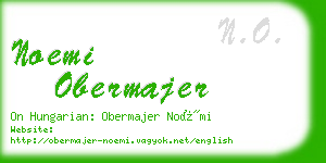 noemi obermajer business card
